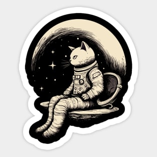 Lunar Kitty Sticker